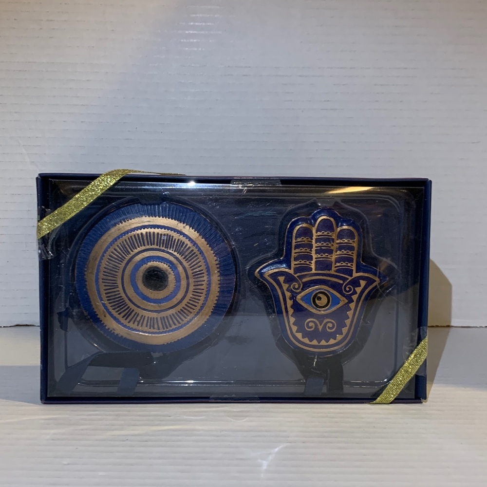 Christian Lacroix Evil Eye and Hamsa Ornament Decor Set NEW